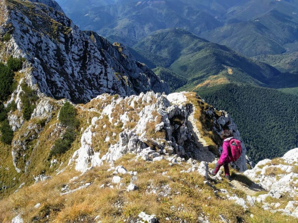 Piatra Craiului – intrarea în creasta sudică