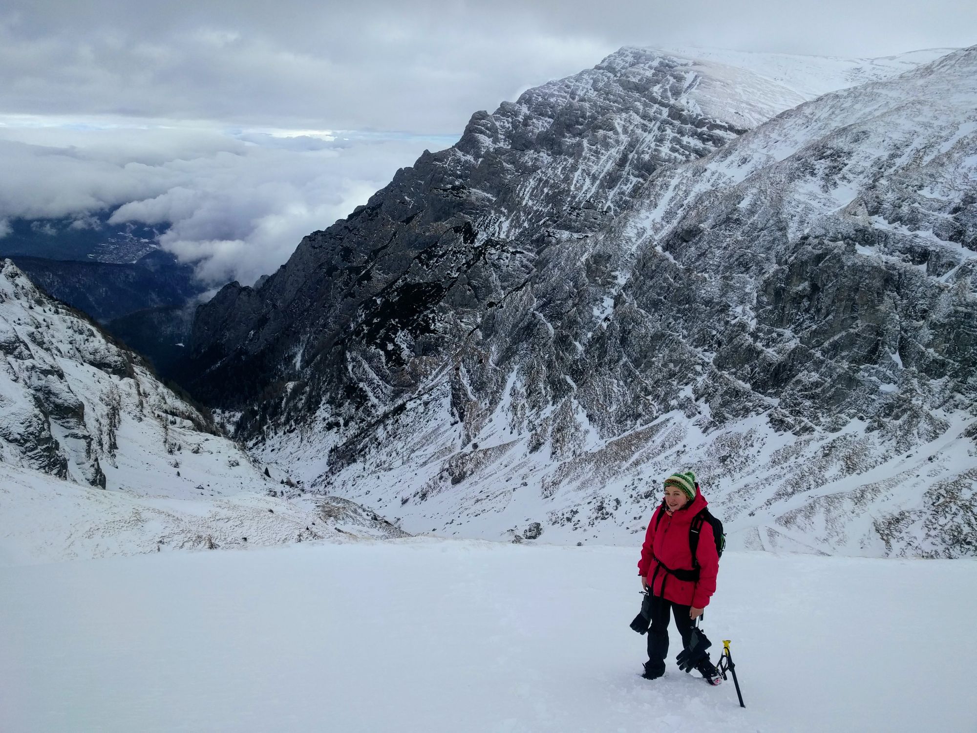 Valea Cerbului iarna. Munții Bucegi