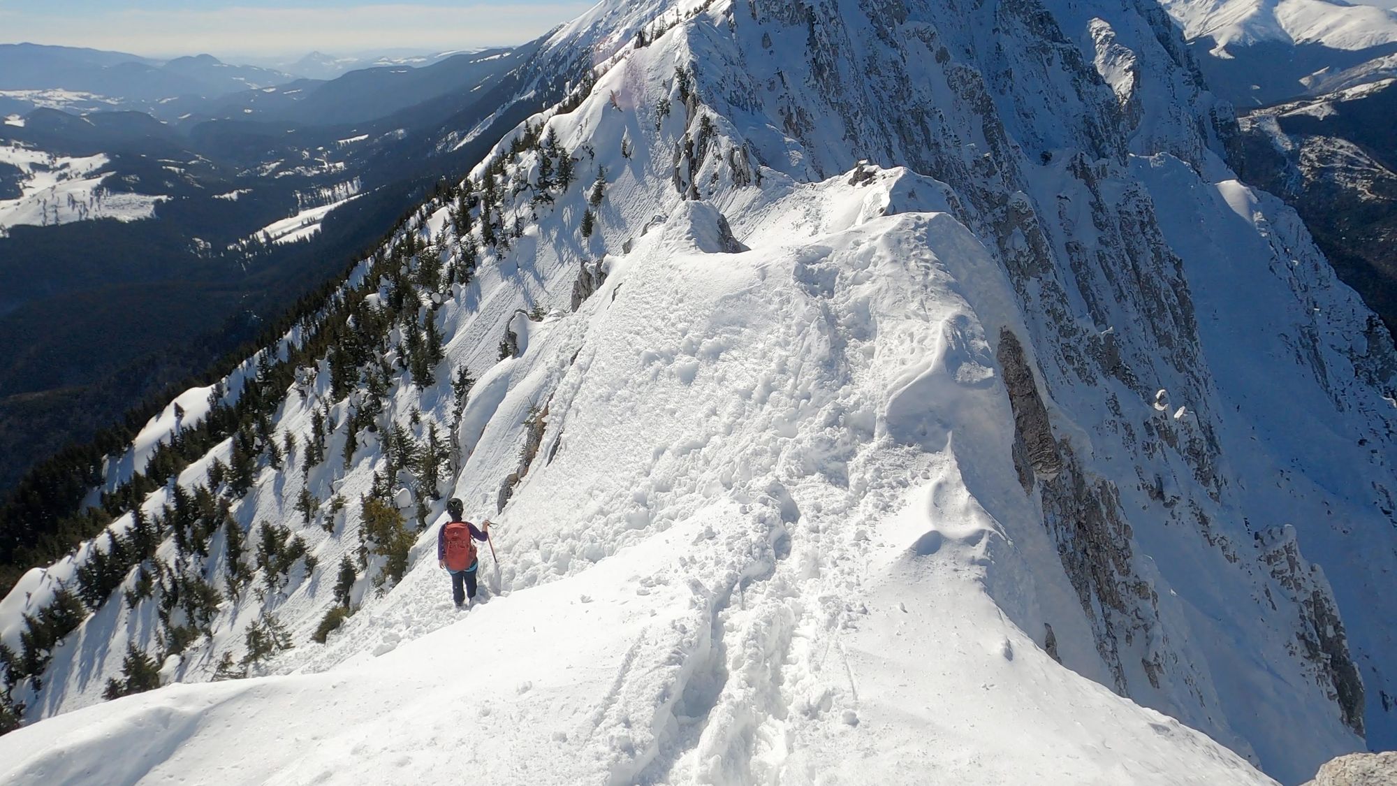 Piatra Craiului: creasta nordică iarna