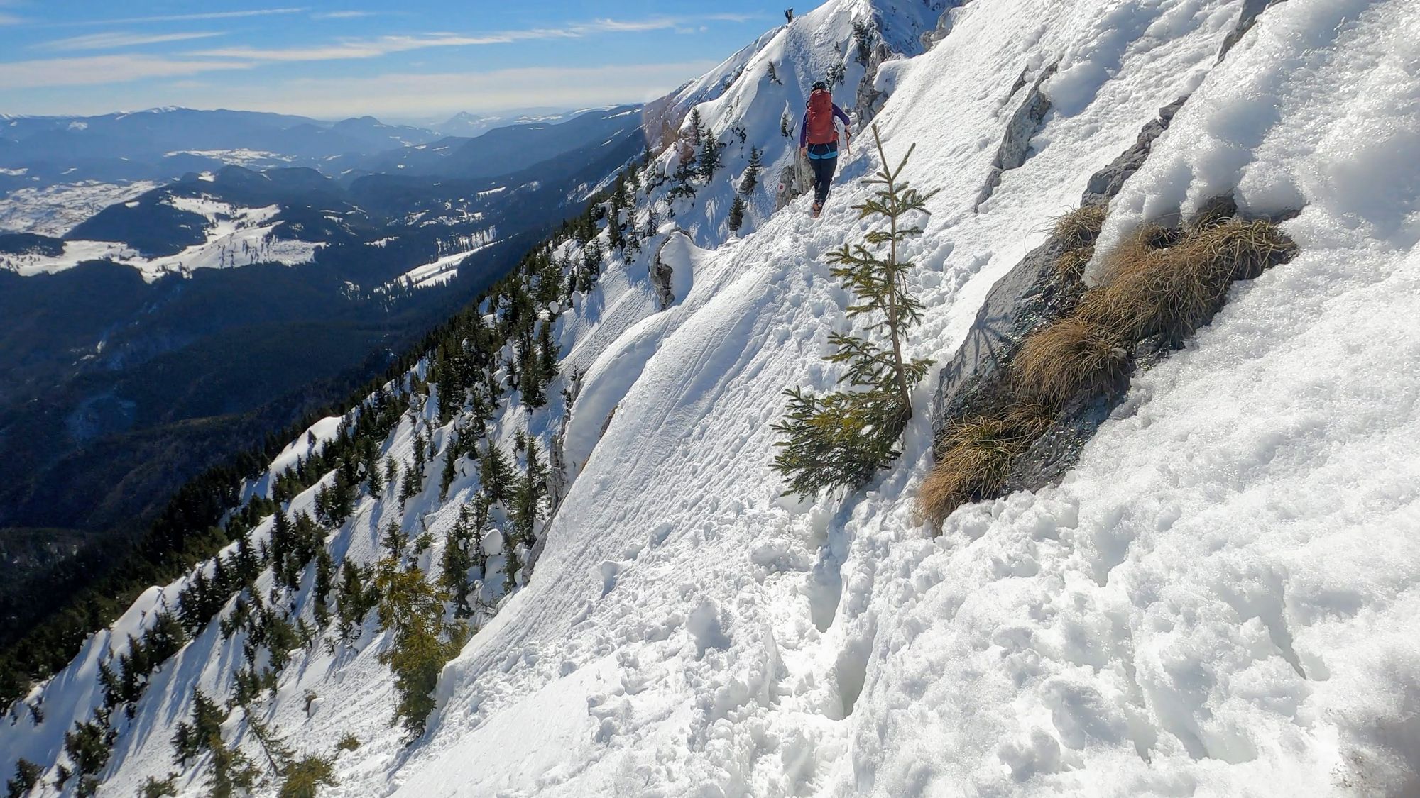 Piatra Craiului: creasta nordică iarna