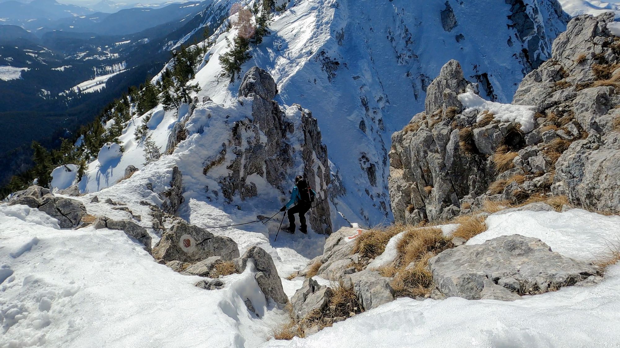 Piatra Craiului: creasta nordică iarna