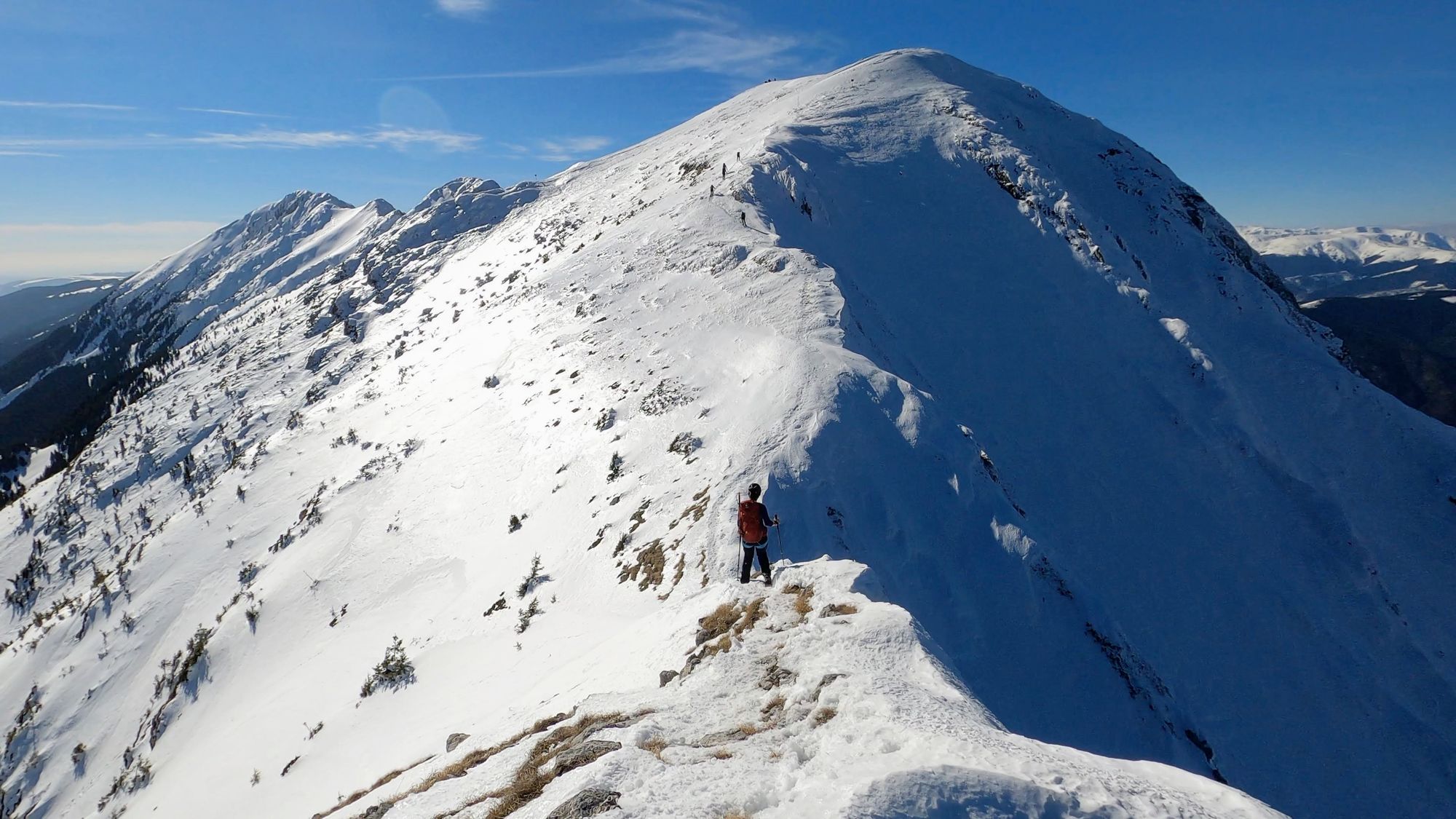 Piatra Craiului: creasta nordică iarna