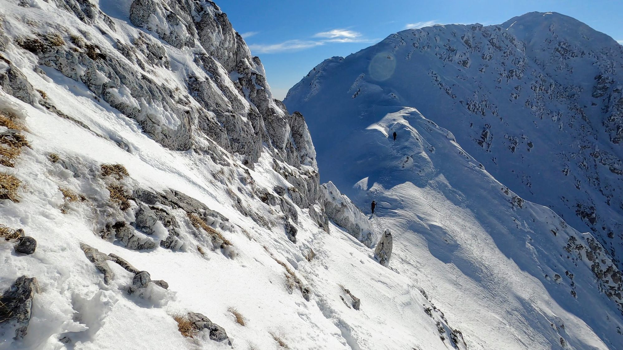 Piatra Craiului: creasta nordică iarna