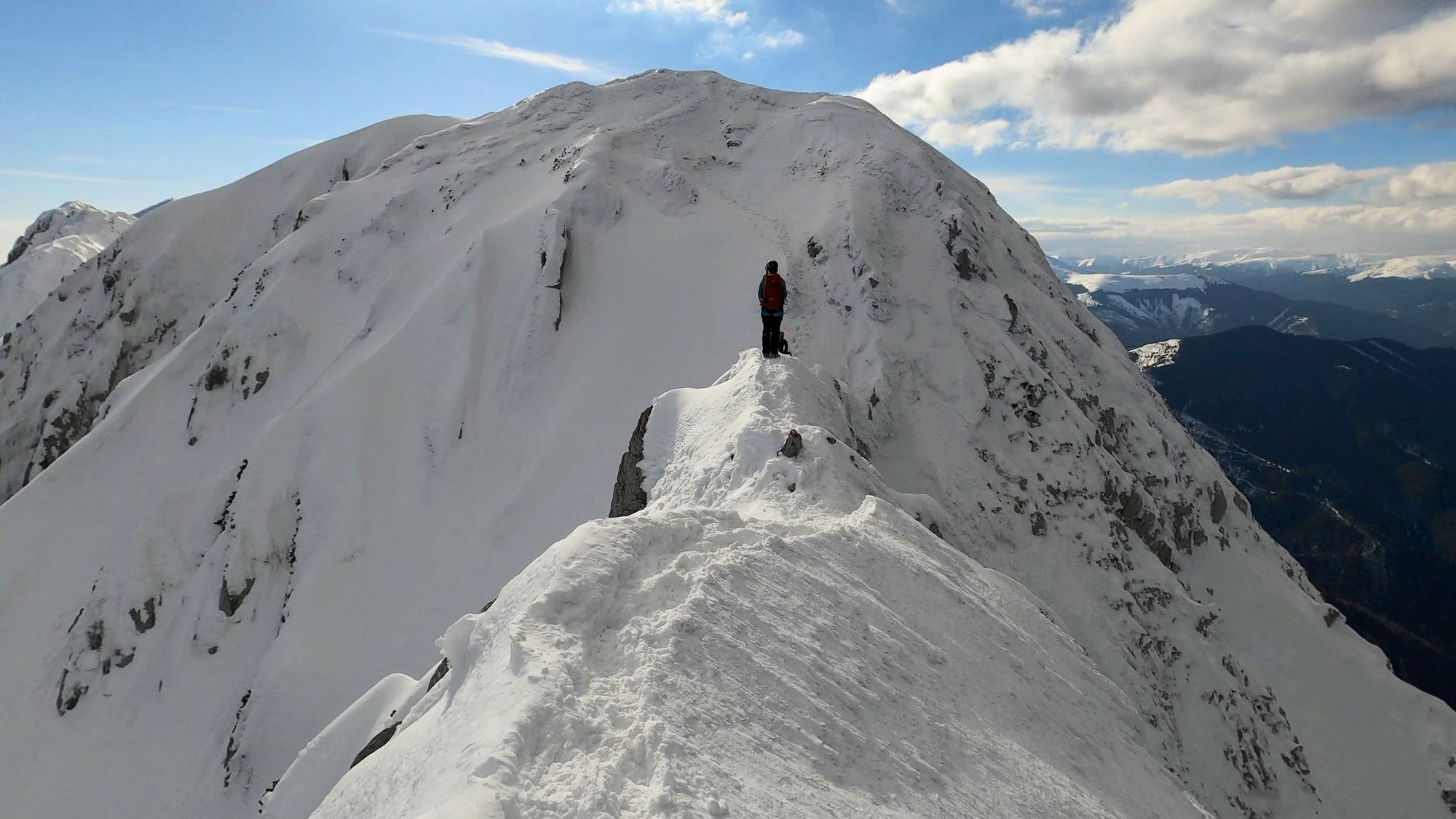 Piatra Craiului: creasta nordică iarna