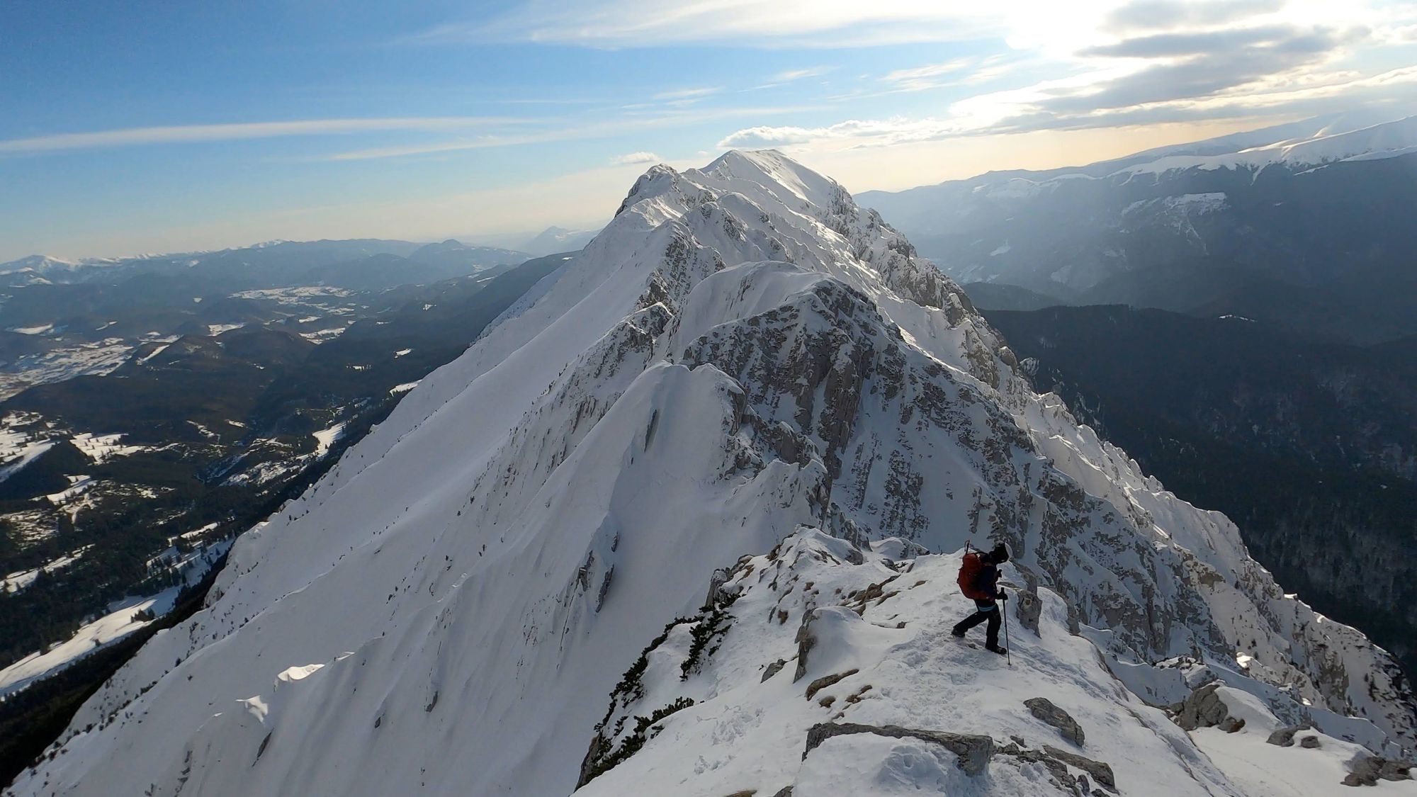 Piatra Craiului: creasta nordică iarna