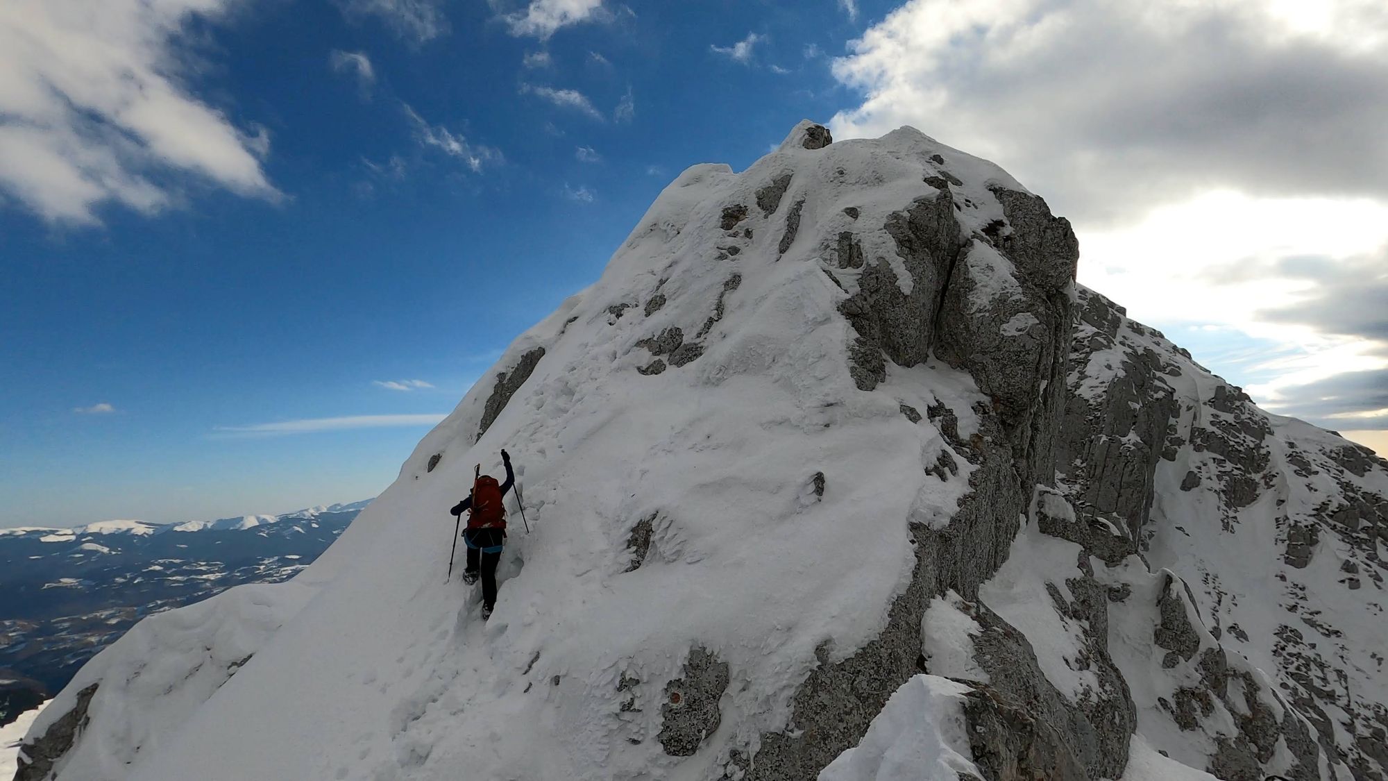 Piatra Craiului: creasta nordică iarna