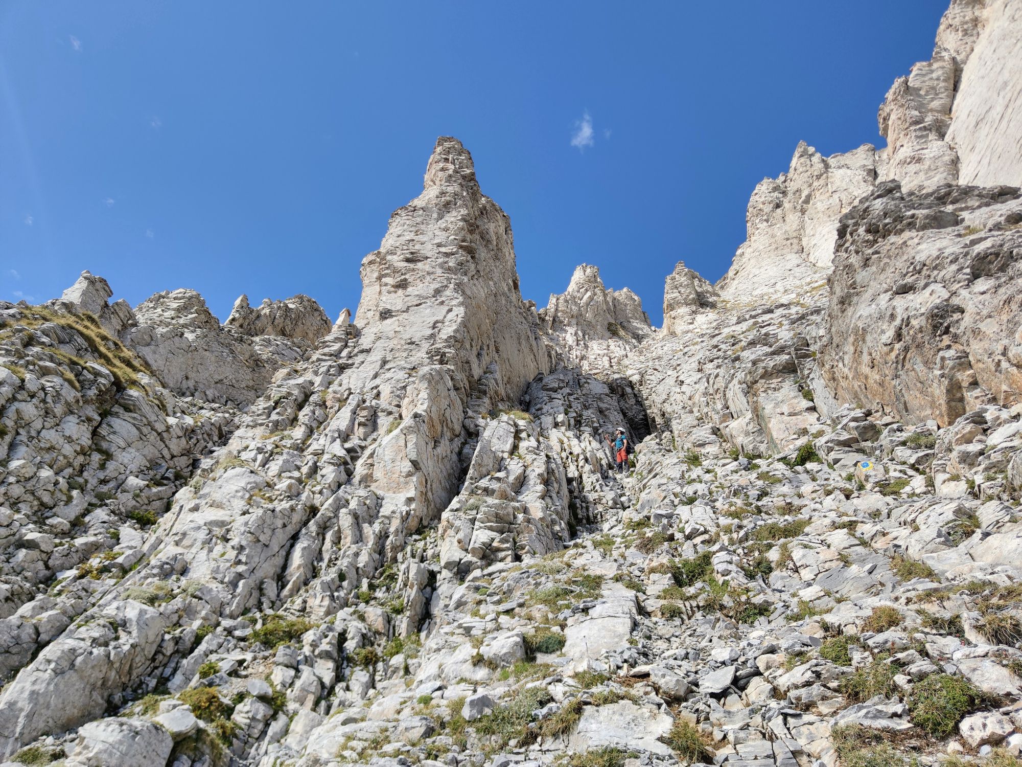 Traseu de o zi pe Muntele Olimp: Prionia - Refugiul A - Zonaria - Culoarul Louki - Mytikas - Skala - Skolio și înapoi