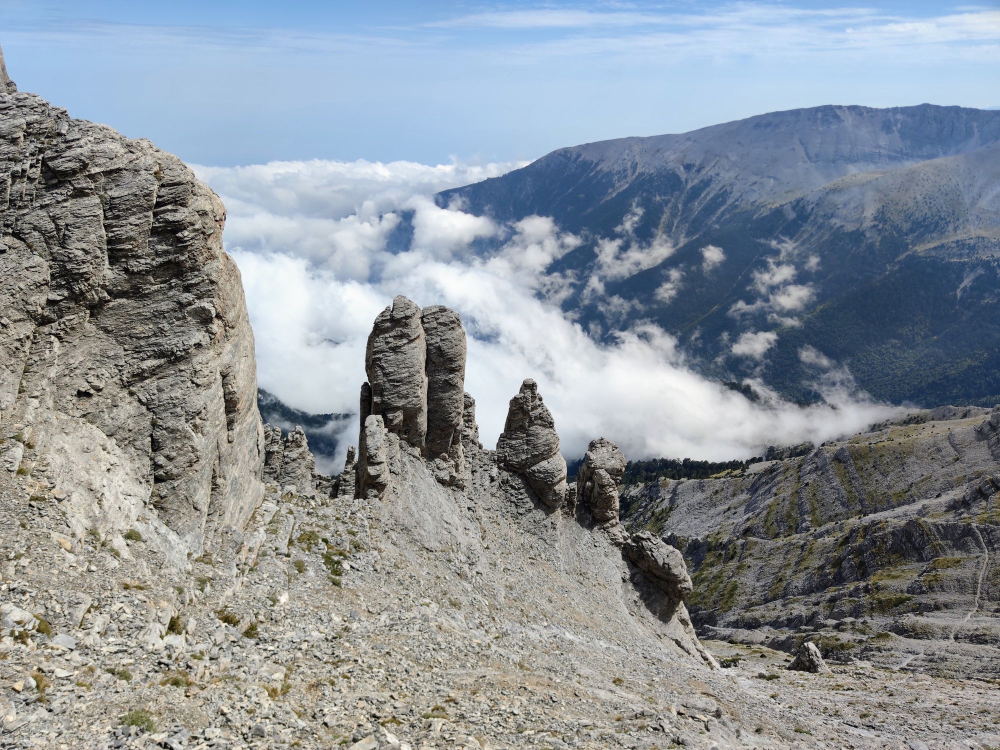 Traseu de o zi pe Muntele Olimp: Prionia - Refugiul A - Zonaria - Culoarul Louki - Mytikas - Skala - Skolio și înapoi