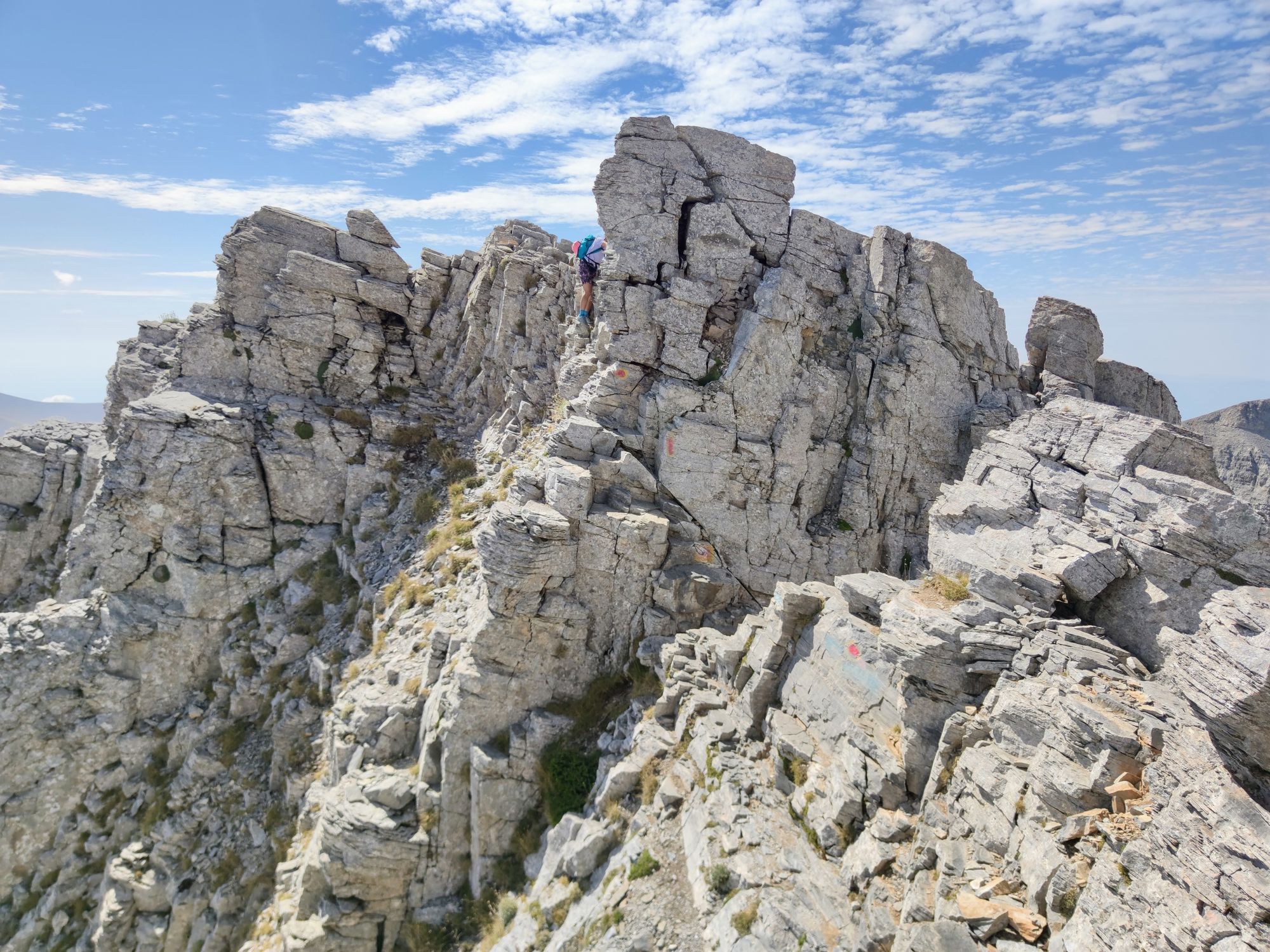 Traseu de o zi pe Muntele Olimp: Prionia - Refugiul A - Zonaria - Culoarul Louki - Mytikas - Skala - Skolio și înapoi