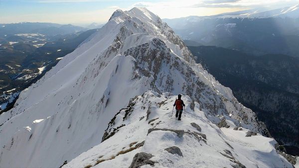 Piatra Craiului: creasta nordică iarna